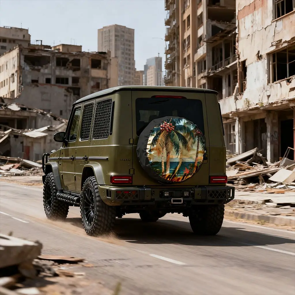 Тропическая пальма, пляж, гавайский чехол на запасное колесо, сверхмощный водонепроницаемый чехол на колесо внедорожника
Тропическая пальма, пляж, гавайский чехол на запасное колесо, сверхмощный водонепроницаемый чехол на колесо внедорожника