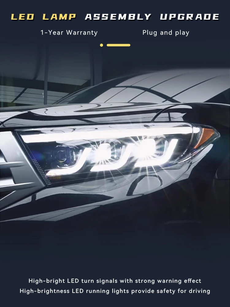Auto Headlights For Toyota Highlander 2012-2014 Xenon Front Lamp LED Bulbs DRL Upgrade Head Light Projector Lens Car Accessories
Auto Headlights For Toyota Highlander 2012-2014 Xenon Front Lamp LED Bulbs DRL Upgrade Head Light Projector Lens Car Accessories