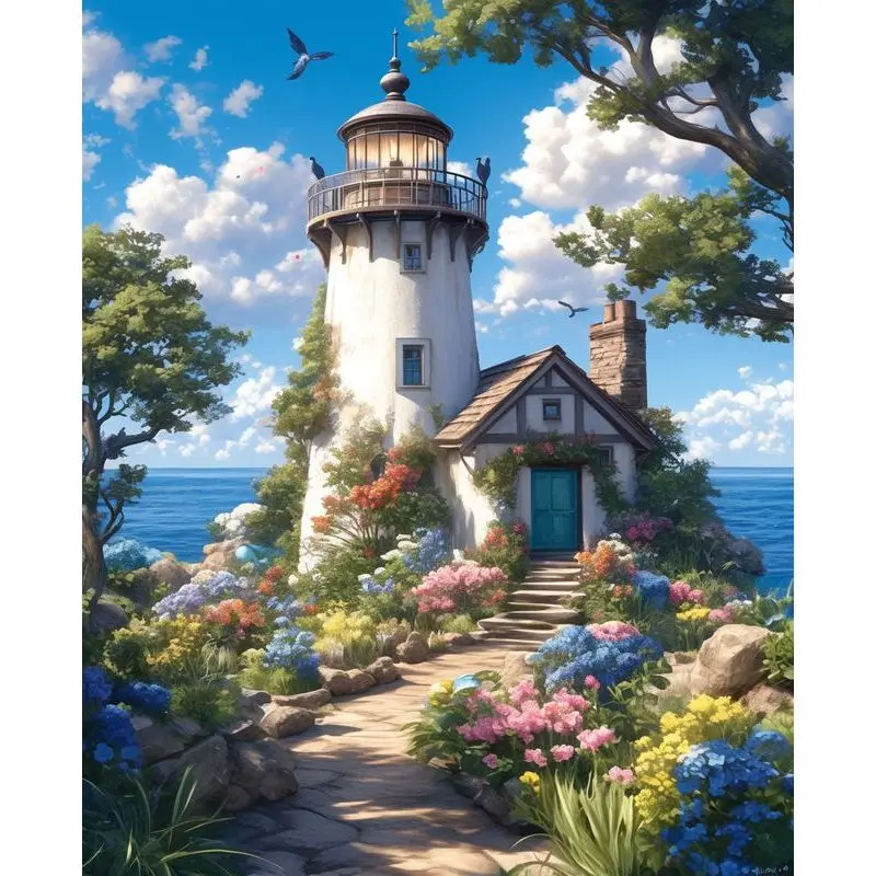 PhotoCustom Full Round Diamond Painting Lighthouse Scenery Picture Of Rhinestones 5d Diy Home Decorative Friend Gift
PhotoCustom Full Round Diamond Painting Lighthouse Scenery Picture Of Rhinestones 5d Diy Home Decorative Friend Gift