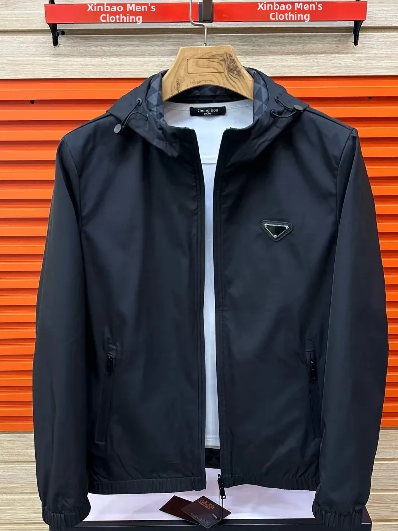 Stylish Double-Sided Men's Jacket Spring Autumn New Arrival Handsome Hooded Outerwear Fashionable Versatile High-End Feel
Stylish Double-Sided Men's Jacket Spring Autumn New Arrival Handsome Hooded Outerwear Fashionable Versatile High-End Feel