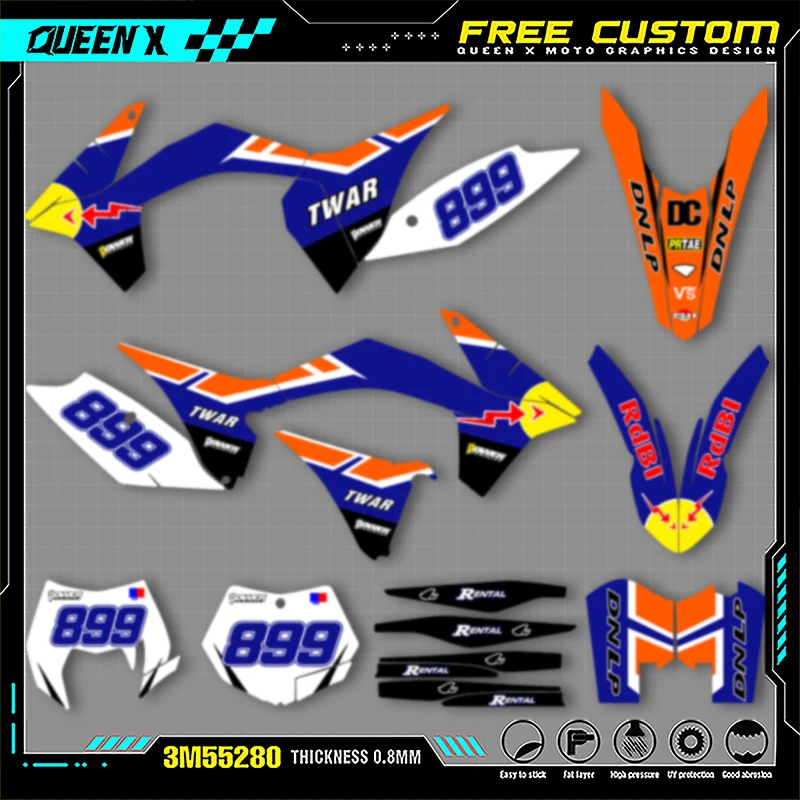 QUEEN X MOTO Motorcycle Graphics MX Stickers For KTM SX SXF 2011 2012 EXC XCW 2012 2013 Motorcross Accessories 002
QUEEN X MOTO Motorcycle Graphics MX Stickers For KTM SX SXF 2011 2012 EXC XCW 2012 2013 Motorcross Accessories 002