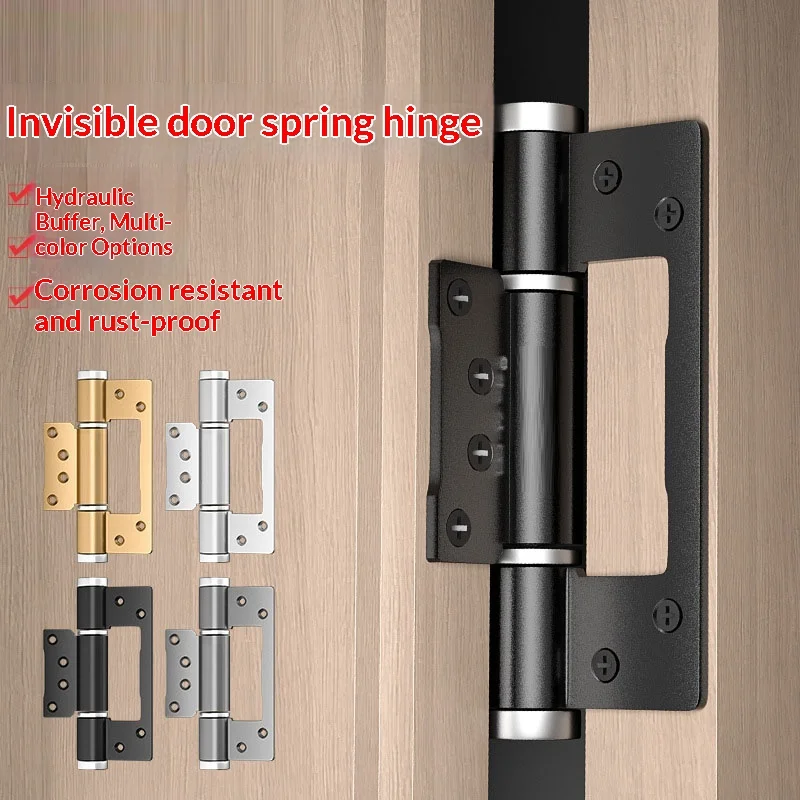 1PCS Invisible Door Hydraulic Hinge Buffer Automatic Door Closing Rebound Door Closer Spring Folding Leaf Hinge Accessories
1PCS Invisible Door Hydraulic Hinge Buffer Automatic Door Closing Rebound Door Closer Spring Folding Leaf Hinge Accessories