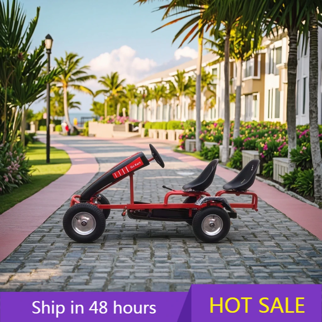 POWER LEAPQIQU Exclusive Mold with Steel Frame Rubber Tires Double Seat Kart for Resorts & Parks Tandem Pedal Go Kart
POWER LEAPQIQU Exclusive Mold with Steel Frame Rubber Tires Double Seat Kart for Resorts & Parks Tandem Pedal Go Kart