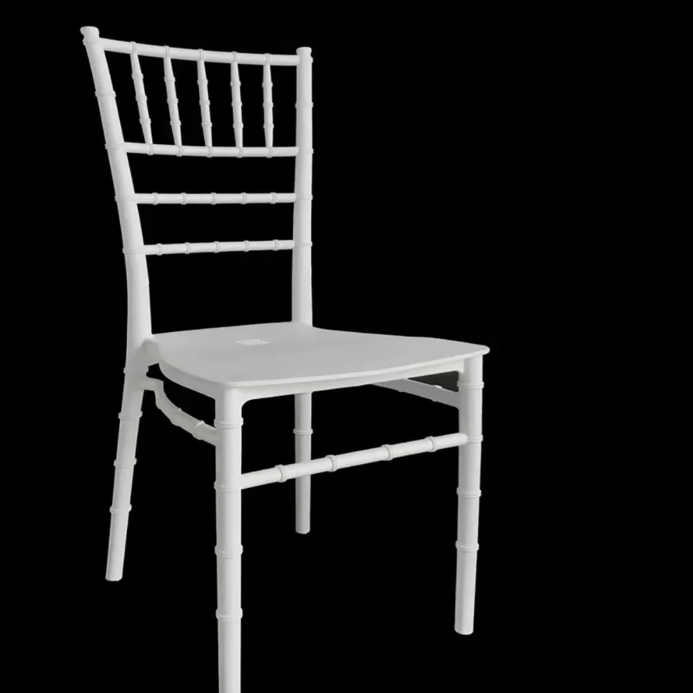 ML-R18 Factory Outlet Stackable white resin Plastic Tiffany Chivari Wedding Chair
ML-R18 Factory Outlet Stackable white resin Plastic Tiffany Chivari Wedding Chair