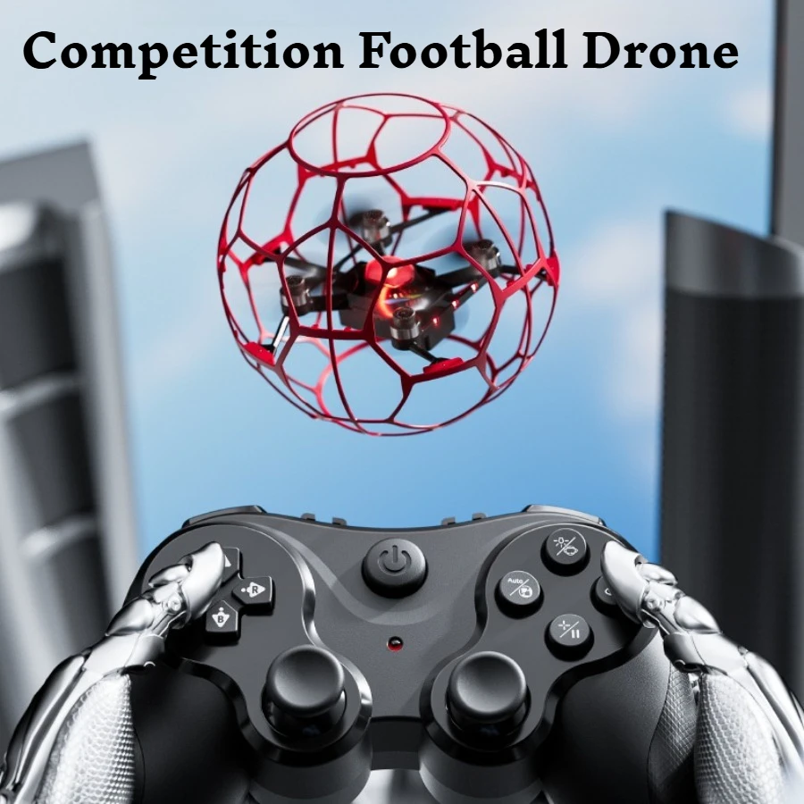 New Competitive Football Drone Full Protective Cage Anti-turtle Mode Brushless Aircraft Headless UAV with Rgb Lights for Kids
New Competitive Football Drone Full Protective Cage Anti-turtle Mode Brushless Aircraft Headless UAV with Rgb Lights for Kids