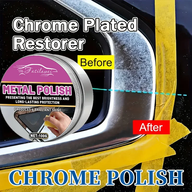 Восстанавливающая паста для хромированных деталей транспортных средств, предназначенная для обновления окисленной хромированной отделки и эмблем, поставляется с губкой.
Восстанавливающая паста для хромированных деталей транспортных средств, предназначенная для обновления окисленной хромированной отделки и эмблем, поставляется с губкой.