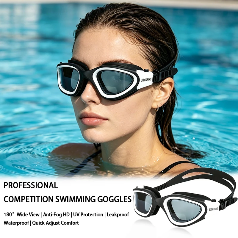 New Swimming Goggles Anti-Fog And Anti-Ultraviolet Silicone Tape PC Quick Adjustment Anti-Skid Tape Adult Swim Accessories
New Swimming Goggles Anti-Fog And Anti-Ultraviolet Silicone Tape PC Quick Adjustment Anti-Skid Tape Adult Swim Accessories
