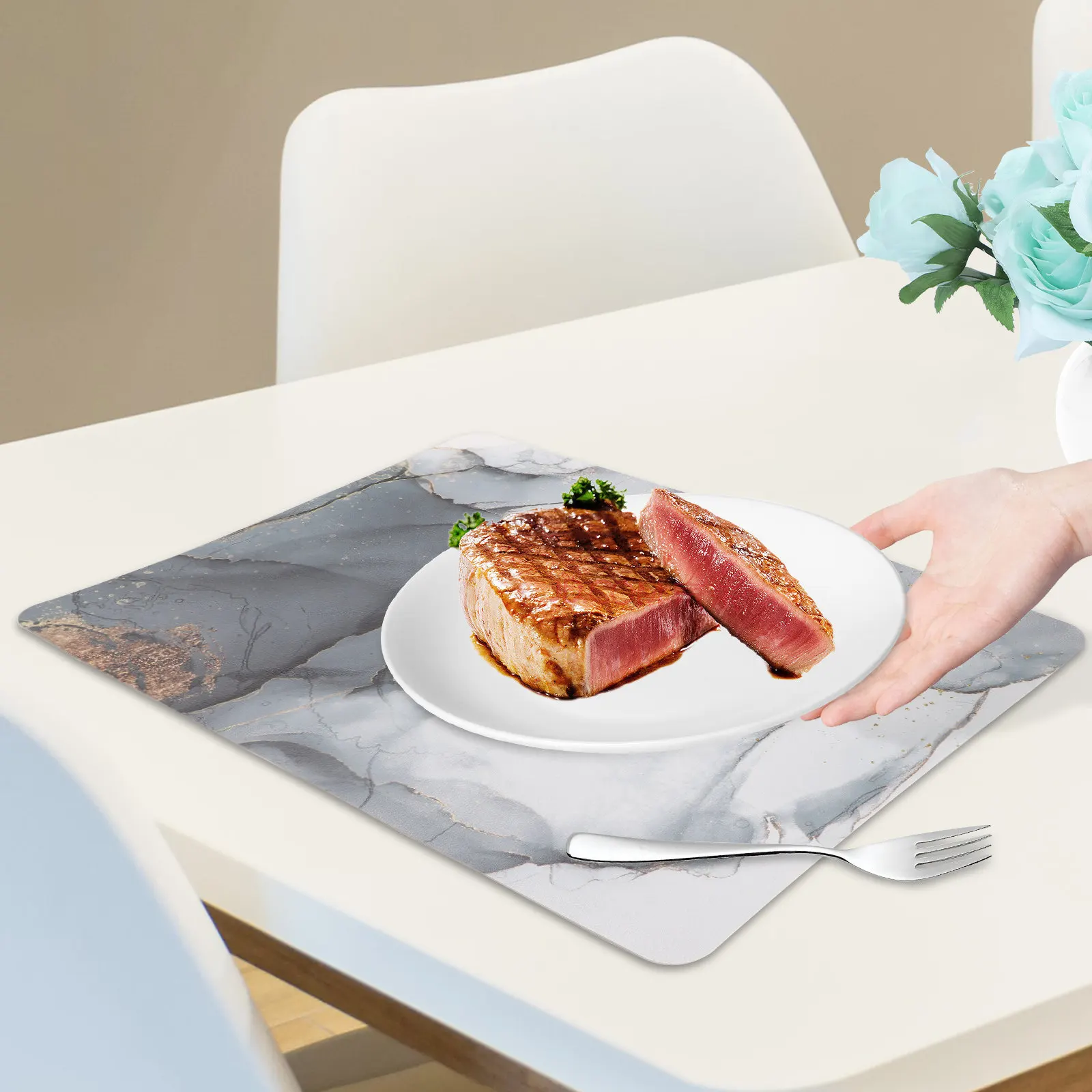 Heat Resistant Placemats Marble Pattern Waterproof Reusable Place Mat for Daily Desk Tableware Decoration Dresser
Heat Resistant Placemats Marble Pattern Waterproof Reusable Place Mat for Daily Desk Tableware Decoration Dresser