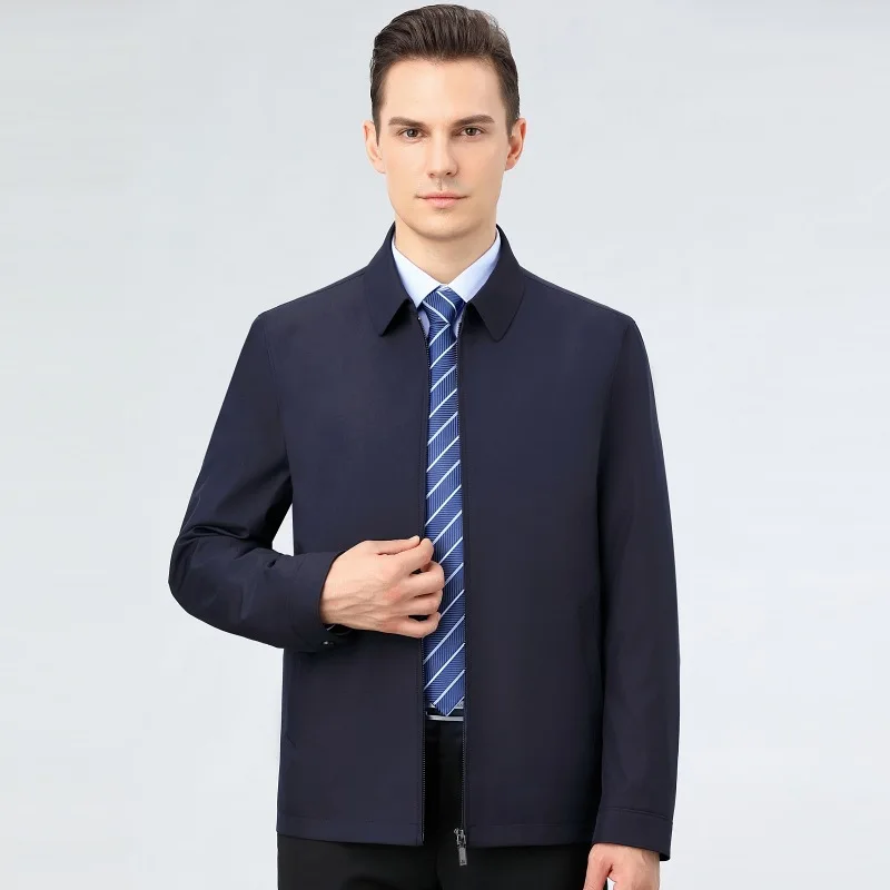 Men's Lapel Jacket with Zipper Pockets for Formal Business or Casual Wear in Autumn Winter Men Business Jacket Parkas Mid-aged
Men's Lapel Jacket with Zipper Pockets for Formal Business or Casual Wear in Autumn Winter Men Business Jacket Parkas Mid-aged