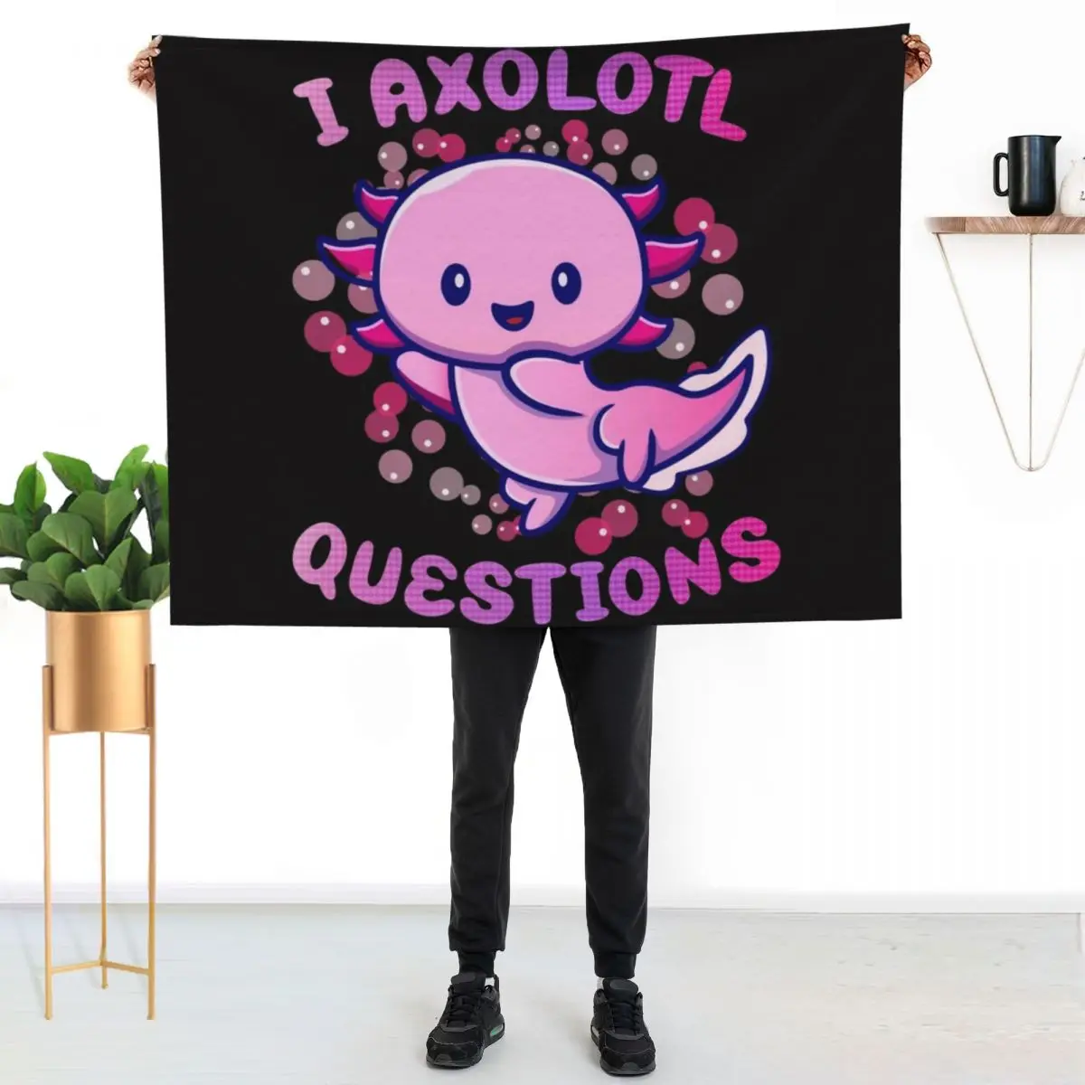 i axolotl questions Throw Blanket Travel Size Cozy Blanket for Plane Train
i axolotl questions Throw Blanket Travel Size Cozy Blanket for Plane Train