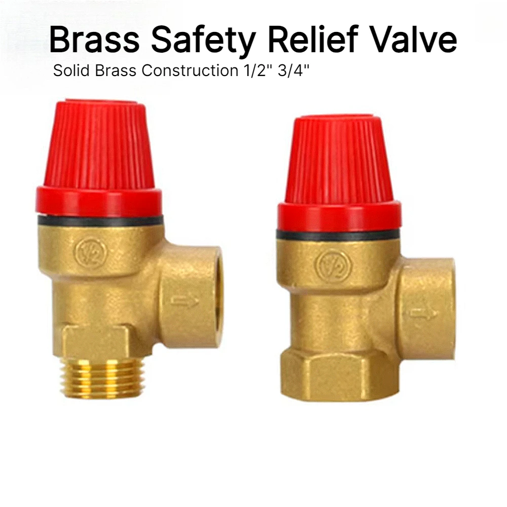 Brass Safety Valve Drain Relief Switch 1/2 Inch DN15 for Solar Water Heater Inner Outer Wire Brass 1/2" 3/4" Safety Valve
Brass Safety Valve Drain Relief Switch 1/2 Inch DN15 for Solar Water Heater Inner Outer Wire Brass 1/2" 3/4" Safety Valve