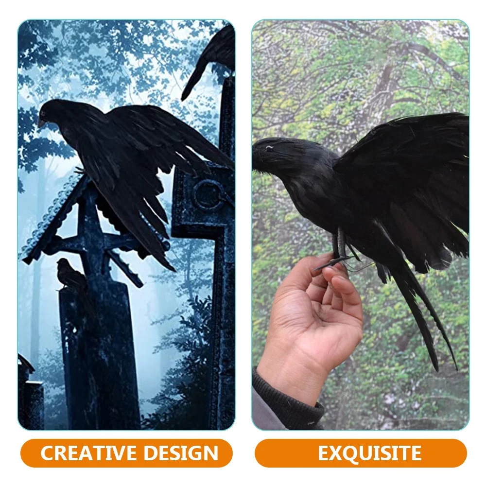 3pcs Halloween Models Small Simulation Crow Decors Party Scary Props Desktop Decor Haunted House Ornament Realistic Artificial
3pcs Halloween Models Small Simulation Crow Decors Party Scary Props Desktop Decor Haunted House Ornament Realistic Artificial