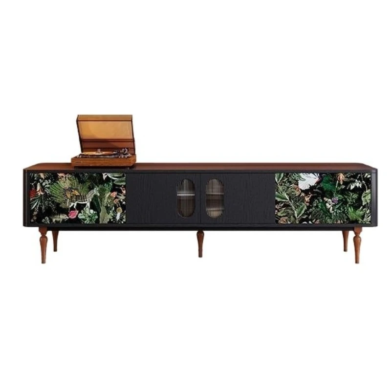 French retro TV cabinet living room household ash wood storage locker middle antique floor cabinet rainforest
French retro TV cabinet living room household ash wood storage locker middle antique floor cabinet rainforest