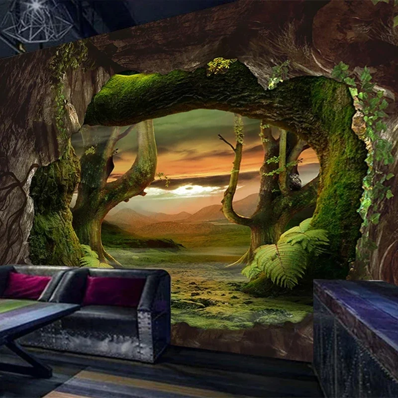 Custom Any Size Mural Wallpaper Modern Creative 3D Stereo Cave Natural Forest Fresco Living Room Restaurant Wallpapers Backdrop
Custom Any Size Mural Wallpaper Modern Creative 3D Stereo Cave Natural Forest Fresco Living Room Restaurant Wallpapers Backdrop
