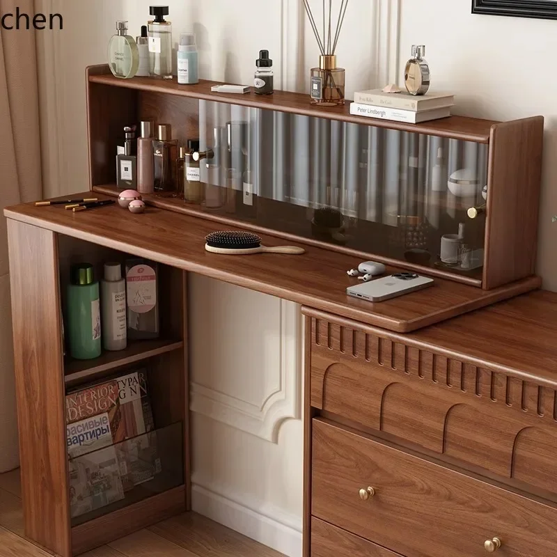 b7- Solid Wood Dressing Table and Chest of Drawers Integrated Bedroom Simple Vintage Extendable Corner Makeup Table New Model
b7- Solid Wood Dressing Table and Chest of Drawers Integrated Bedroom Simple Vintage Extendable Corner Makeup Table New Model