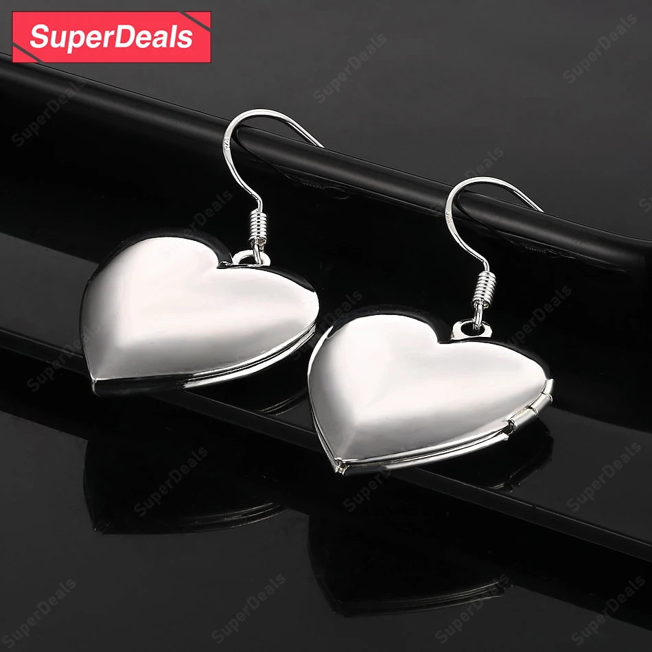 SuperDeals 925 Sterling Silver Heart Drop Earring For Women Party Engagement Wedding Birthday Gift Sweet Cute Jewelry
SuperDeals 925 Sterling Silver Heart Drop Earring For Women Party Engagement Wedding Birthday Gift Sweet Cute Jewelry