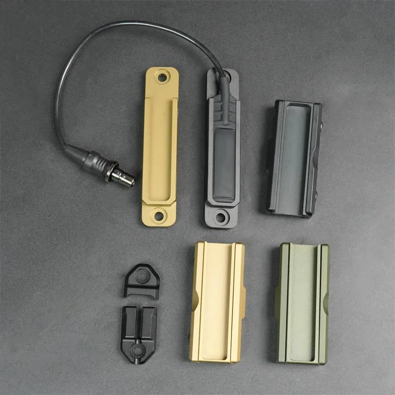 Tactical Flashlight Pressure Switch Slot Remote Pressure Switch Pocket Panel For MLOK OR 20MM Rail For M300 DBAL A2 Scout Light
Tactical Flashlight Pressure Switch Slot Remote Pressure Switch Pocket Panel For MLOK OR 20MM Rail For M300 DBAL A2 Scout Light