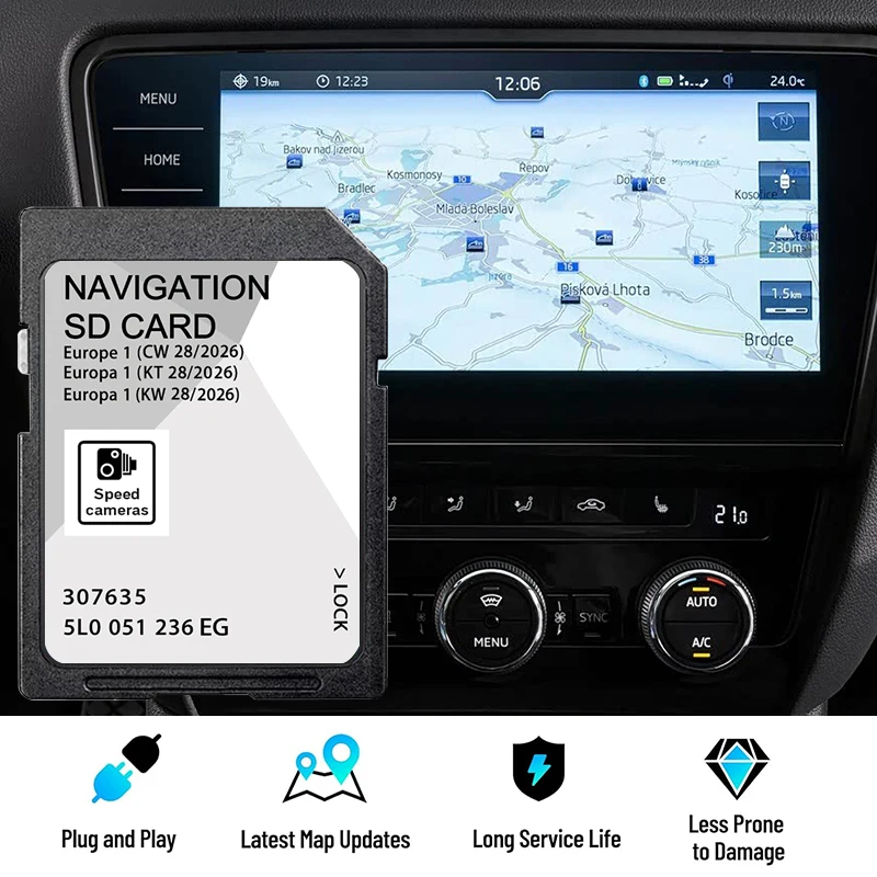Карта GPS для Skoda Octavia/Superb/Fabia/Rapid A1, 32 ГБ, MIB2, навигационная SD-карта, Европа, 5L0051236EG, 2026, Discover
Карта GPS для Skoda Octavia/Superb/Fabia/Rapid A1, 32 ГБ, MIB2, навигационная SD-карта, Европа, 5L0051236EG, 2026, Discover
