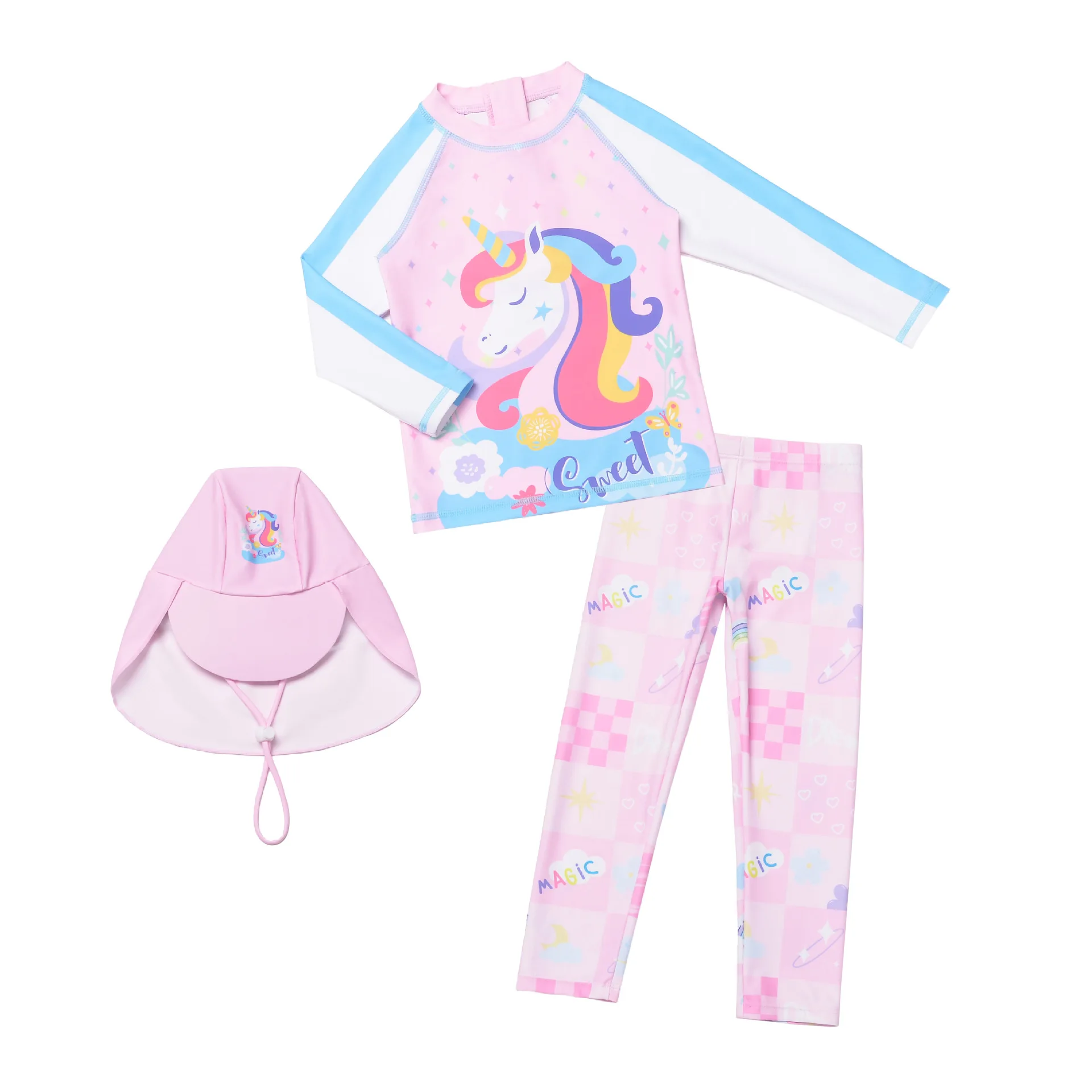 Summer 3 Piece Set Swimsuit for Girls 2026 New Sun-Protective Girls Toddler Long Sleeve Split Bathing Suit
Summer 3 Piece Set Swimsuit for Girls 2026 New Sun-Protective Girls Toddler Long Sleeve Split Bathing Suit