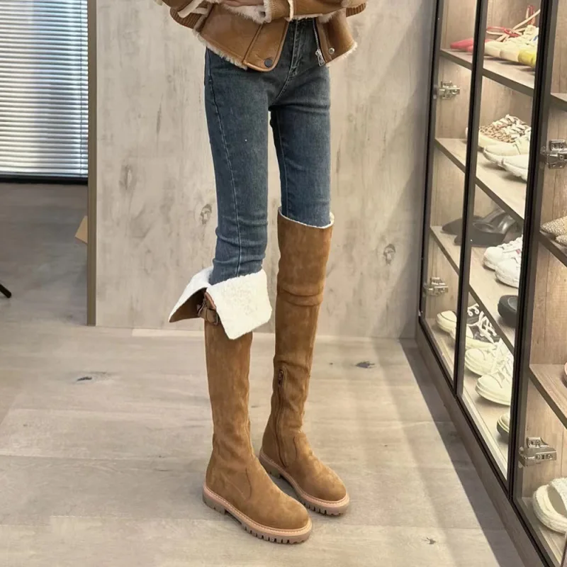 Women's Winter Warm and Fashionable Knee High Thick Soles Slimming Snow Boots
Women's Winter Warm and Fashionable Knee High Thick Soles Slimming Snow Boots