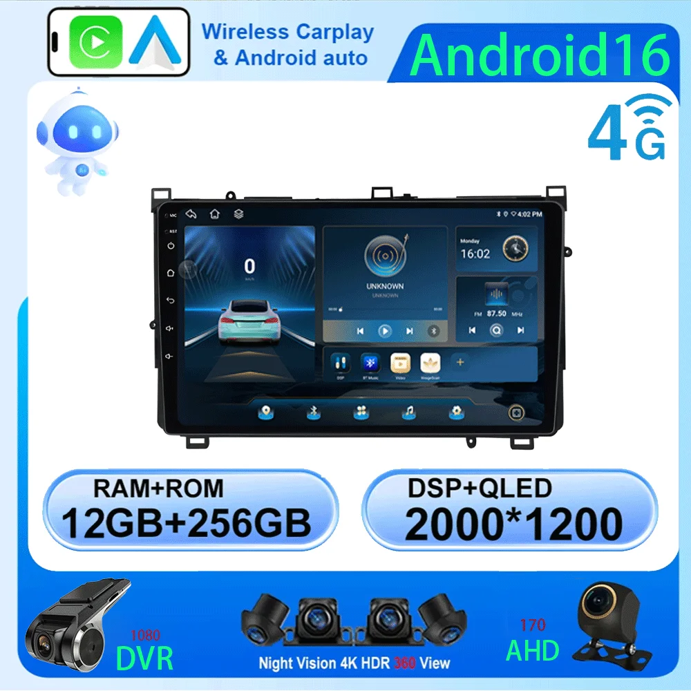 Android 16 Car Radio For Toyota Auris 2016- 2019 Corolla Altis Hybrid E170 E180 Carplay Android Auto Multimedia Player Stereo 4G
Android 16 Car Radio For Toyota Auris 2016- 2019 Corolla Altis Hybrid E170 E180 Carplay Android Auto Multimedia Player Stereo 4G