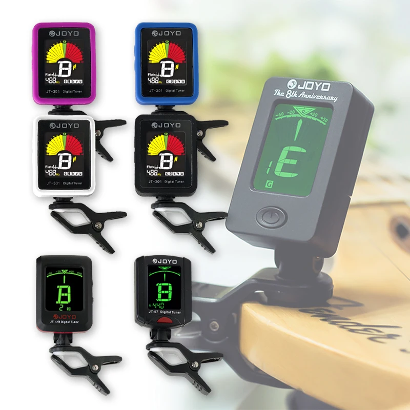 JOYO Mini Digital LCD Clip on Tuner for Guitar Bass Violin Ukulele Guitarra Part Accessories 360Degree Rotatable Sensitive
JOYO Mini Digital LCD Clip on Tuner for Guitar Bass Violin Ukulele Guitarra Part Accessories 360Degree Rotatable Sensitive