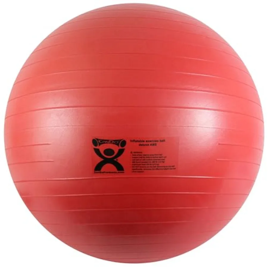 CanDo Inflatable Exercise Ball - Red 42" Durable Extra Thick Non-Slip Stability Ball for Core Workouts Yoga Pilates Active Seat
CanDo Inflatable Exercise Ball - Red 42" Durable Extra Thick Non-Slip Stability Ball for Core Workouts Yoga Pilates Active Seat