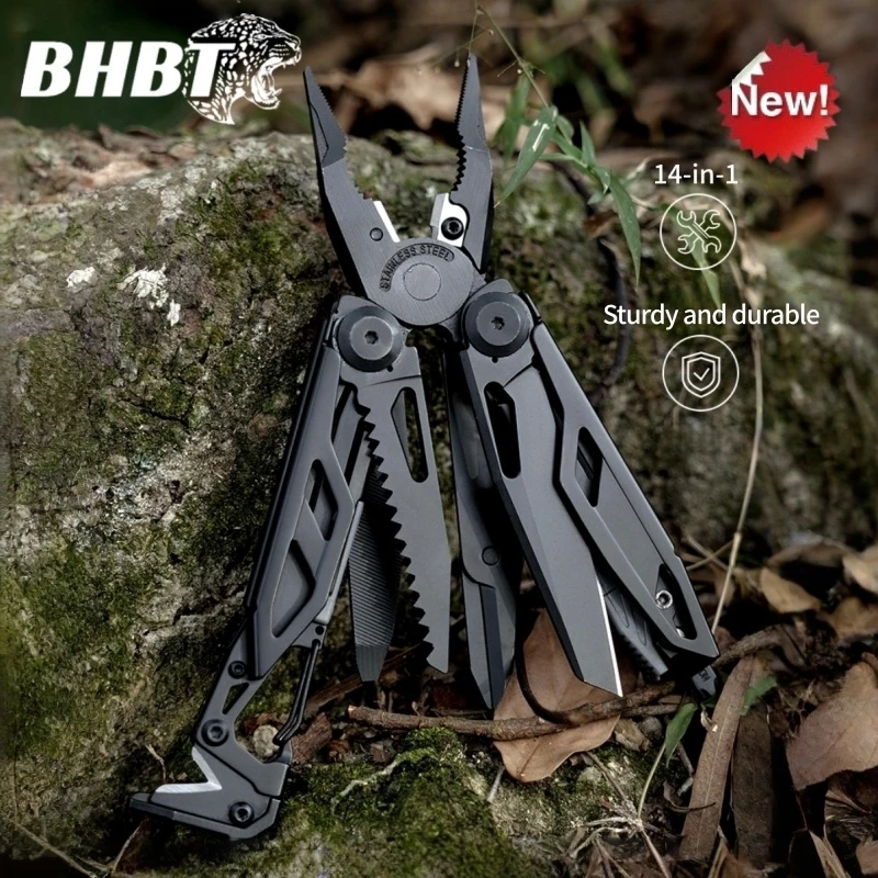 BHBT PA-91D 14-IN-1 Outdoor Multitool Pliers Portable Outdoors Emergency Folding Tool Set With Whistle Scissors Buckle Tools
BHBT PA-91D 14-IN-1 Outdoor Multitool Pliers Portable Outdoors Emergency Folding Tool Set With Whistle Scissors Buckle Tools