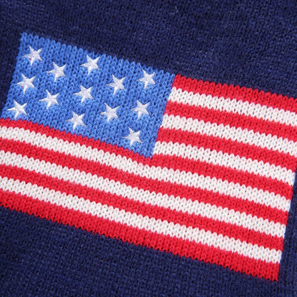 Pet American Flag Sweater Costume Small Dog Clothes Shirt Girl Winter Warm Holiday Outfits
Pet American Flag Sweater Costume Small Dog Clothes Shirt Girl Winter Warm Holiday Outfits
