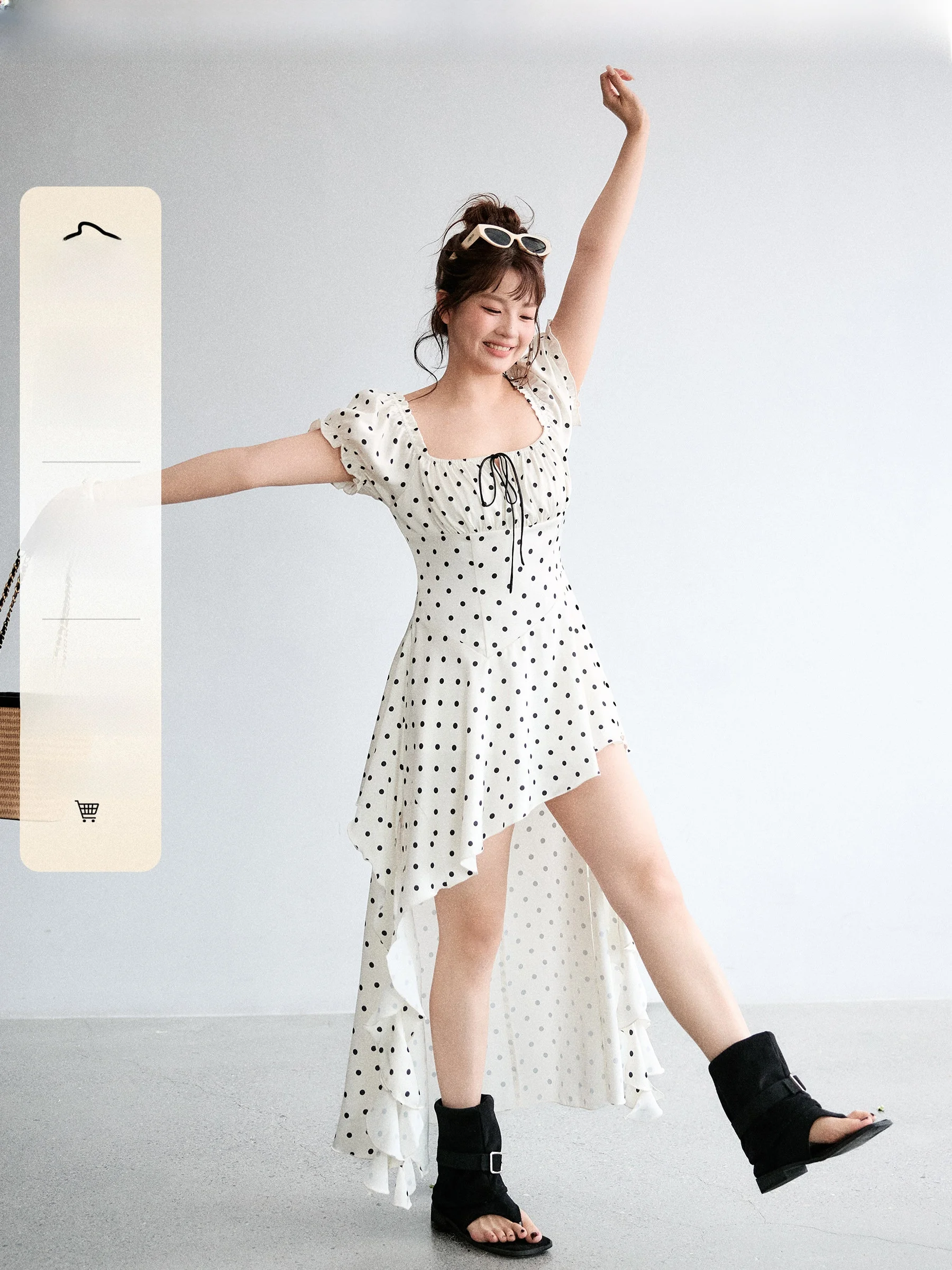 JULULOOK Large Size Dress Asymmetrical Satin Polka Dot Bubble Sleeve Long Summer Dress French Style A-Line Dress for Women
JULULOOK Large Size Dress Asymmetrical Satin Polka Dot Bubble Sleeve Long Summer Dress French Style A-Line Dress for Women