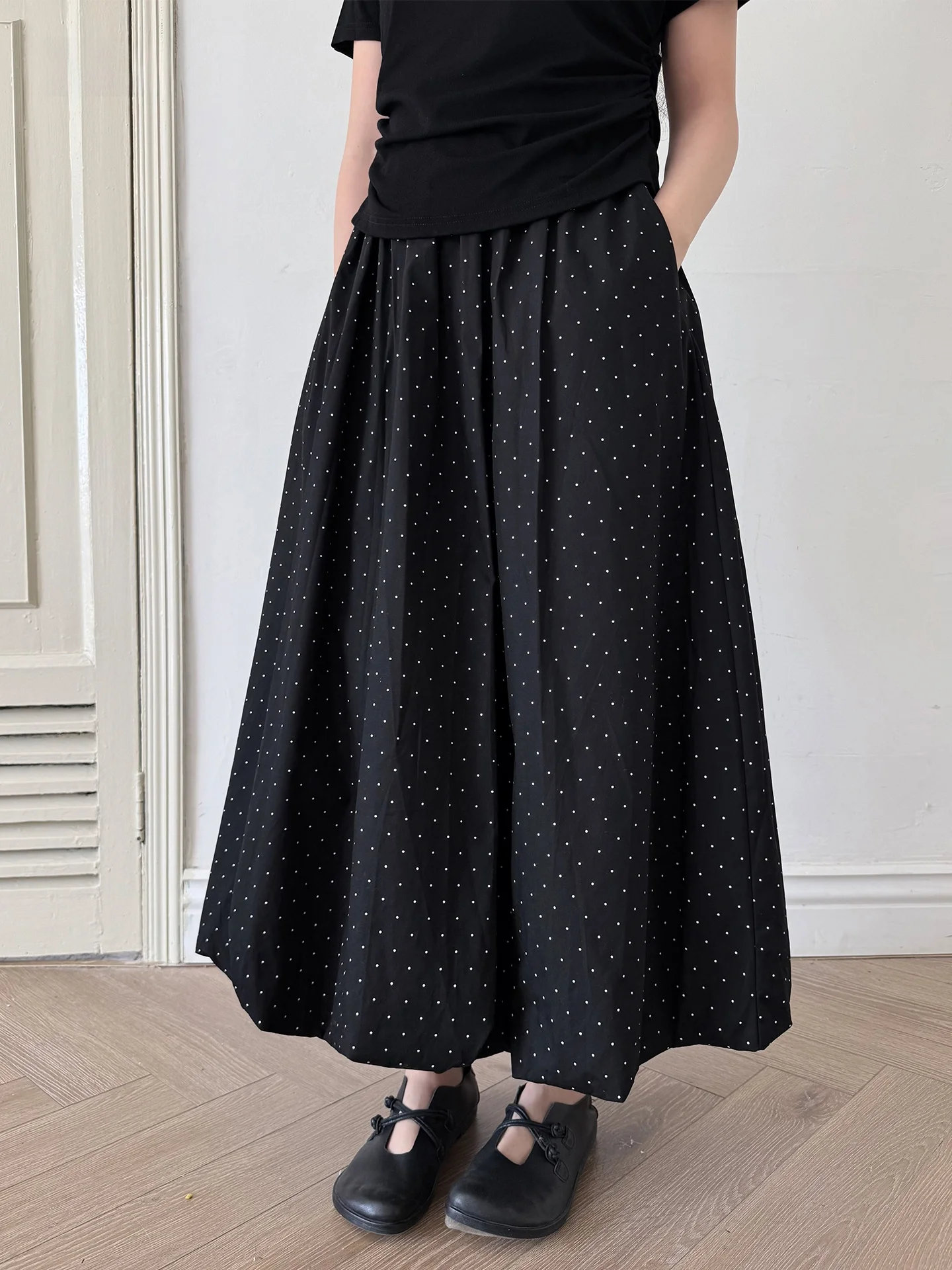 Summer Polka Dot A-Line Skirt Pleated Fluffy Half-length Women's Loose Fit mid Waist Cotton Bumpy Flower Bud Skirt
Summer Polka Dot A-Line Skirt Pleated Fluffy Half-length Women's Loose Fit mid Waist Cotton Bumpy Flower Bud Skirt