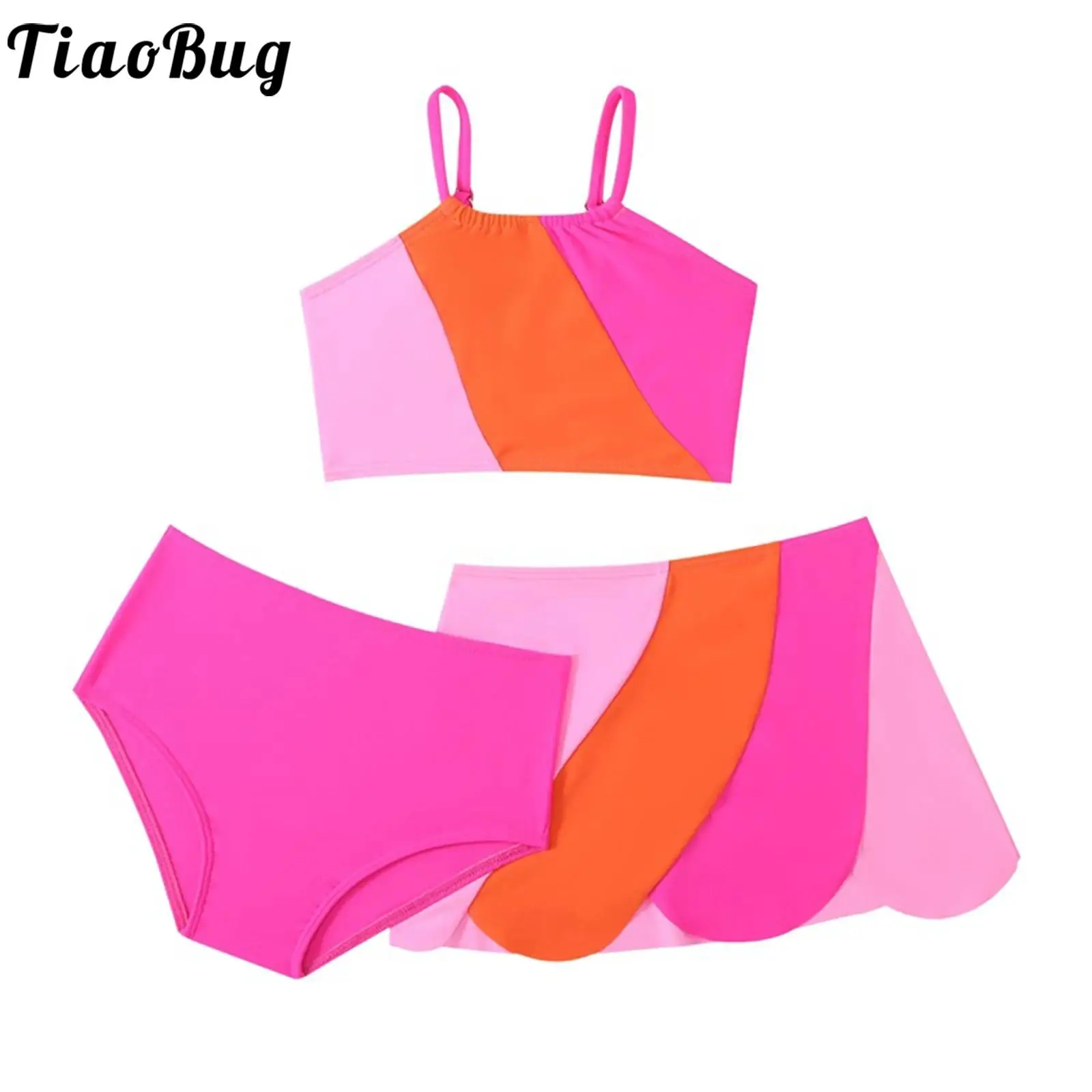 Kids Girls Europe Swimwear Bikini Three Pieces Swimsuit 2 to 12 Years Color Contrast Swim Tank Top Skirt and Briefs Beachwear
Kids Girls Europe Swimwear Bikini Three Pieces Swimsuit 2 to 12 Years Color Contrast Swim Tank Top Skirt and Briefs Beachwear
