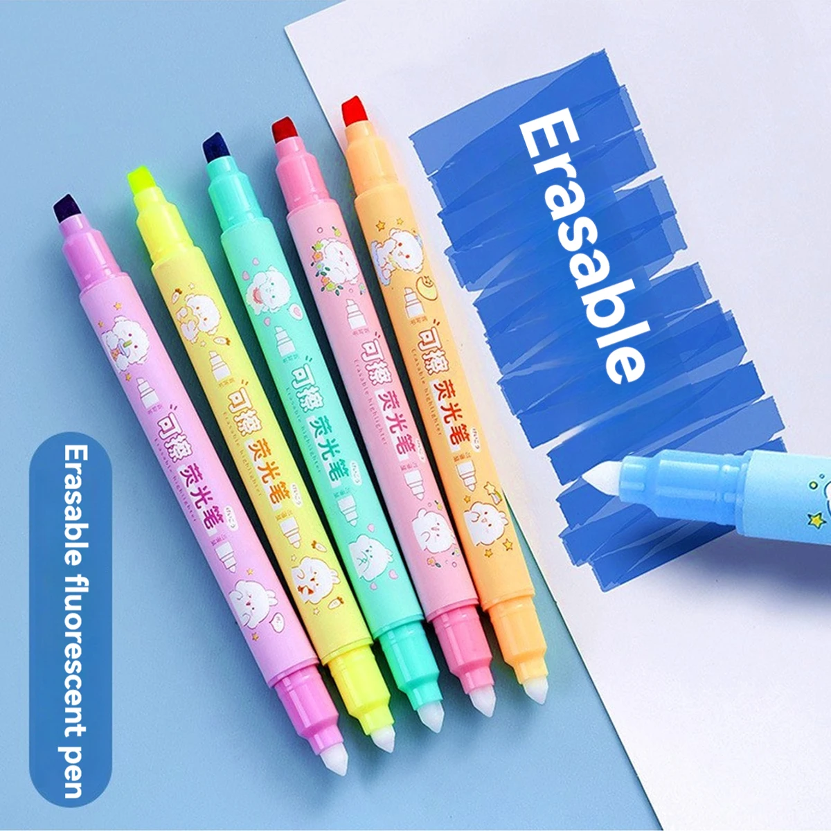 6Color/Set Double-ended Erasable Highlighter Kawaii Stationery Creative Graffiti Pen School Supplies Student Marker Highlighter
6Color/Set Double-ended Erasable Highlighter Kawaii Stationery Creative Graffiti Pen School Supplies Student Marker Highlighter