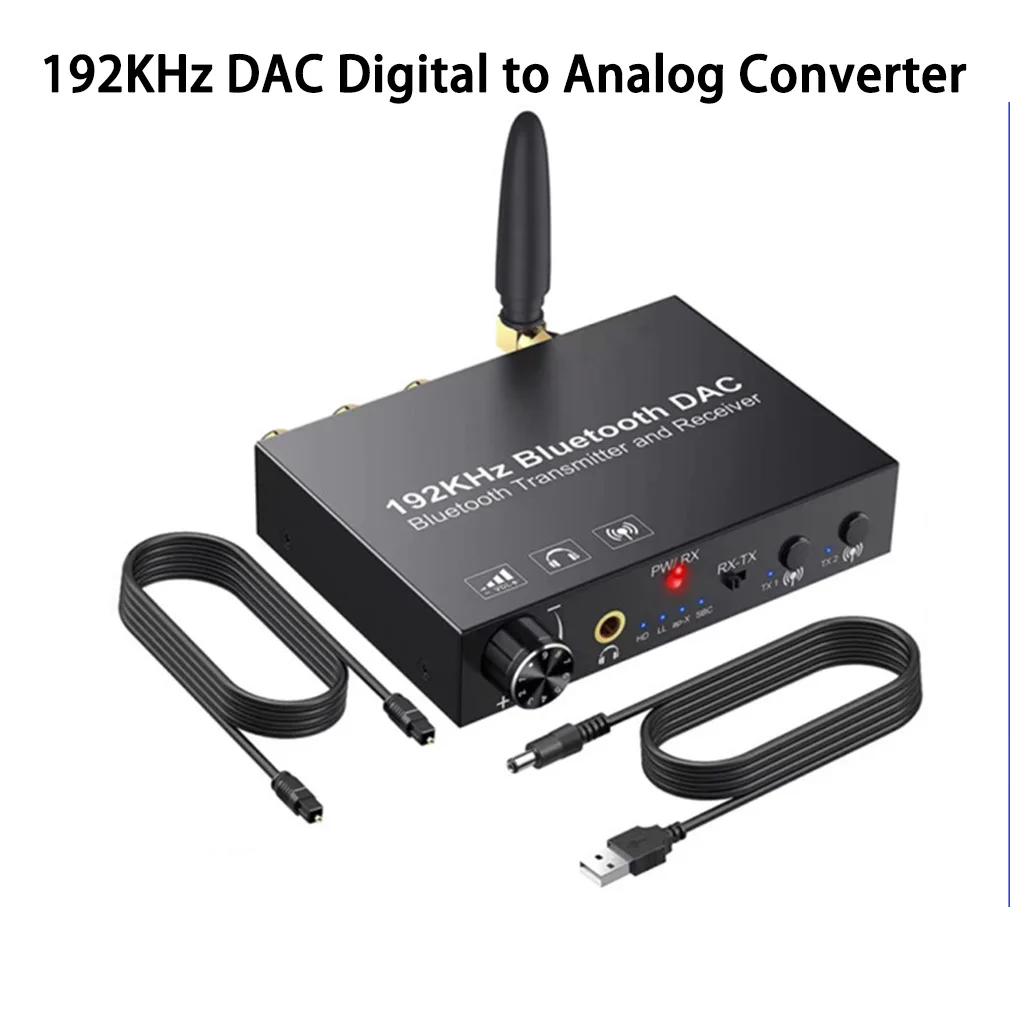 192KHz DAC Digital to Analog Audio Converter Bluetooth Audio Transmitter Receiver with APTX Wireless Audio Adapter Dropshipping
192KHz DAC Digital to Analog Audio Converter Bluetooth Audio Transmitter Receiver with APTX Wireless Audio Adapter Dropshipping