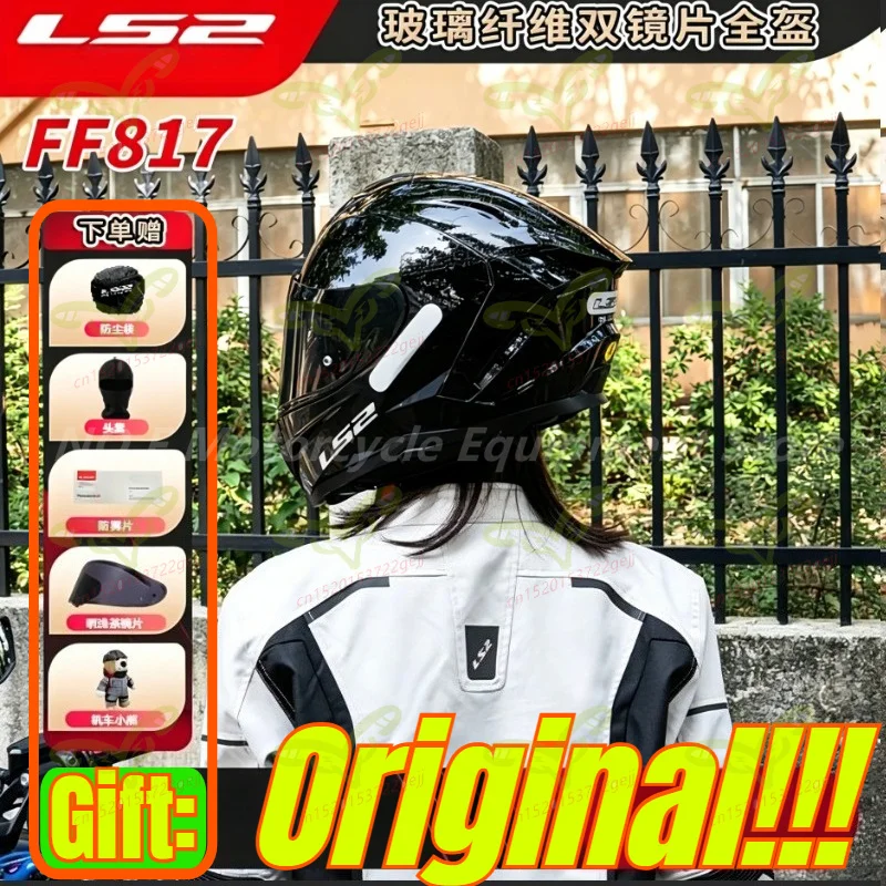 Original LS2 FF817 Challenger Il Dual Lens Fiberglass Helmet Four Seasons Moto Large Tail Full Helmet Summer Casco Moto FF 817
Original LS2 FF817 Challenger Il Dual Lens Fiberglass Helmet Four Seasons Moto Large Tail Full Helmet Summer Casco Moto FF 817