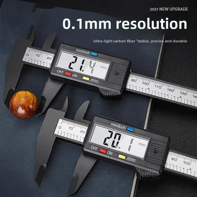 Caliber 150mm 100mm LCD Display Electronic Digital Micrometer Carbon Fiber Measuring Tool Digital Ruler Gauge Vernier Caliper
Caliber 150mm 100mm LCD Display Electronic Digital Micrometer Carbon Fiber Measuring Tool Digital Ruler Gauge Vernier Caliper