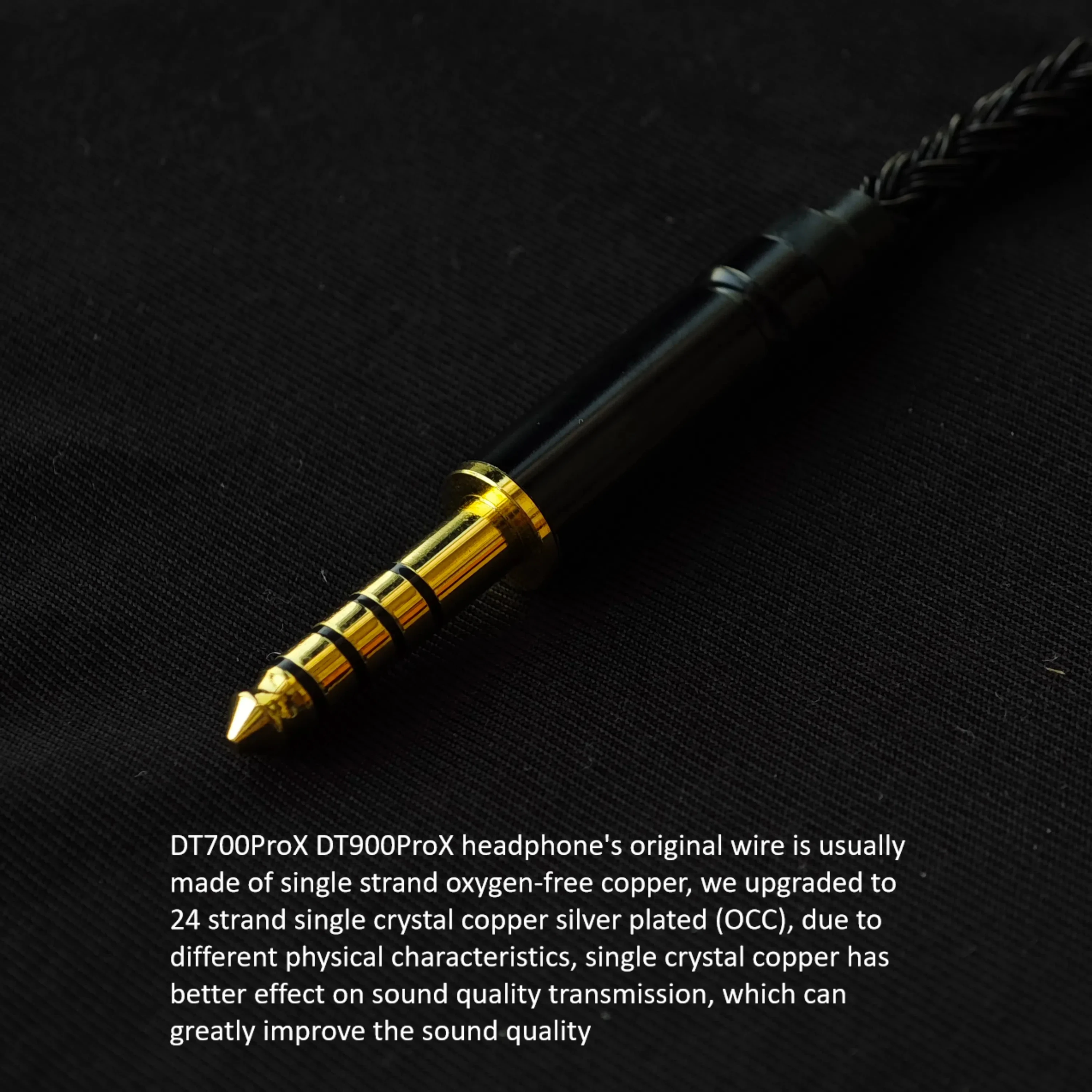 for Beyerdynamic DT700PROX DT900PROX Studio Upgrade Cable 24-Core OCC Copper Mini XLR to 6.35mm/4.4mm Balanced Headphone Wire
for Beyerdynamic DT700PROX DT900PROX Studio Upgrade Cable 24-Core OCC Copper Mini XLR to 6.35mm/4.4mm Balanced Headphone Wire