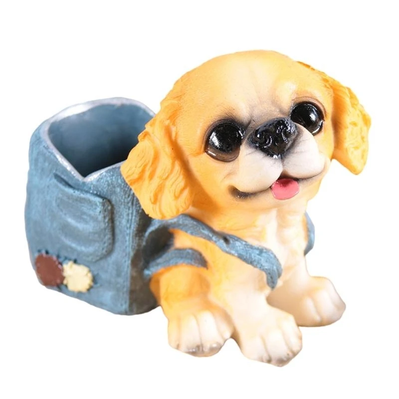 R6FF Dog Pen Cup Resin Pencil Cup Desktop Pen Stand Makeup Brush Organizers Storage Box Table Ornament for Office Desk
R6FF Dog Pen Cup Resin Pencil Cup Desktop Pen Stand Makeup Brush Organizers Storage Box Table Ornament for Office Desk
