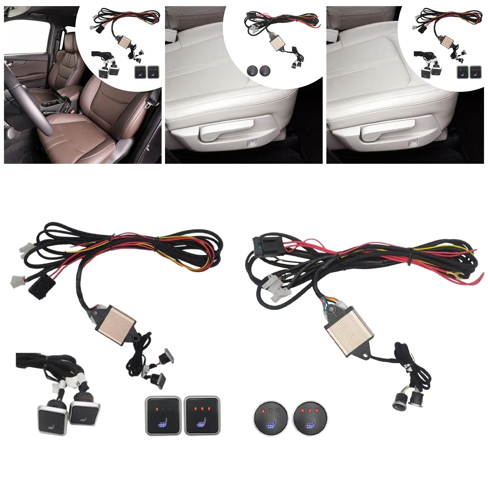 Heated Seat Cushion Switch with Double Head High Low Off Control Panel Car Accessory for Universal 12V Vehicle Installation
Heated Seat Cushion Switch with Double Head High Low Off Control Panel Car Accessory for Universal 12V Vehicle Installation