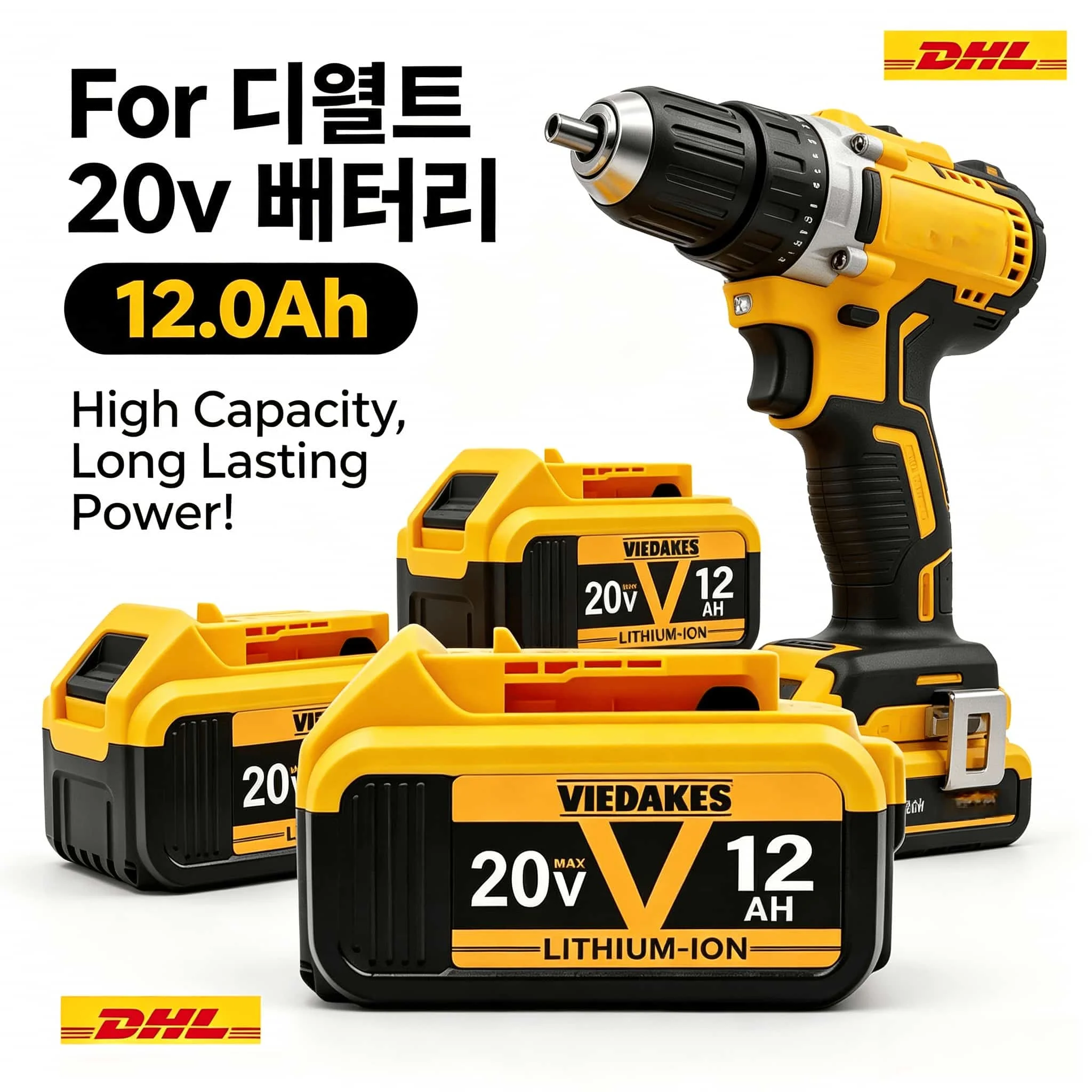 ✈️18V 20V Battery For デウォルト DCB188 DCB189 DCB203 DCB210 Impact Wrench Replacement Battery, Power Level Display
✈️18V 20V Battery For デウォルト DCB188 DCB189 DCB203 DCB210 Impact Wrench Replacement Battery, Power Level Display