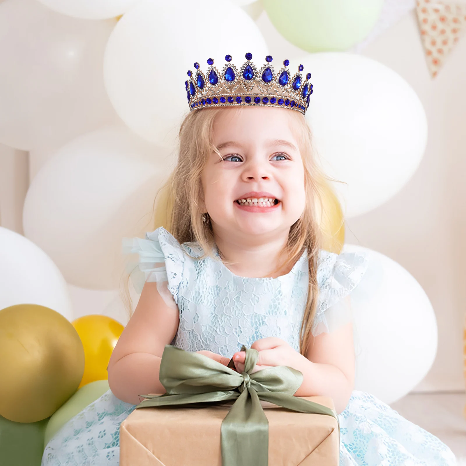Rhinestone Crown Headpiece for Women Birthday Party Bridal Tiara Blue Adult Bachelorette Princess Decorative Accessories
Rhinestone Crown Headpiece for Women Birthday Party Bridal Tiara Blue Adult Bachelorette Princess Decorative Accessories