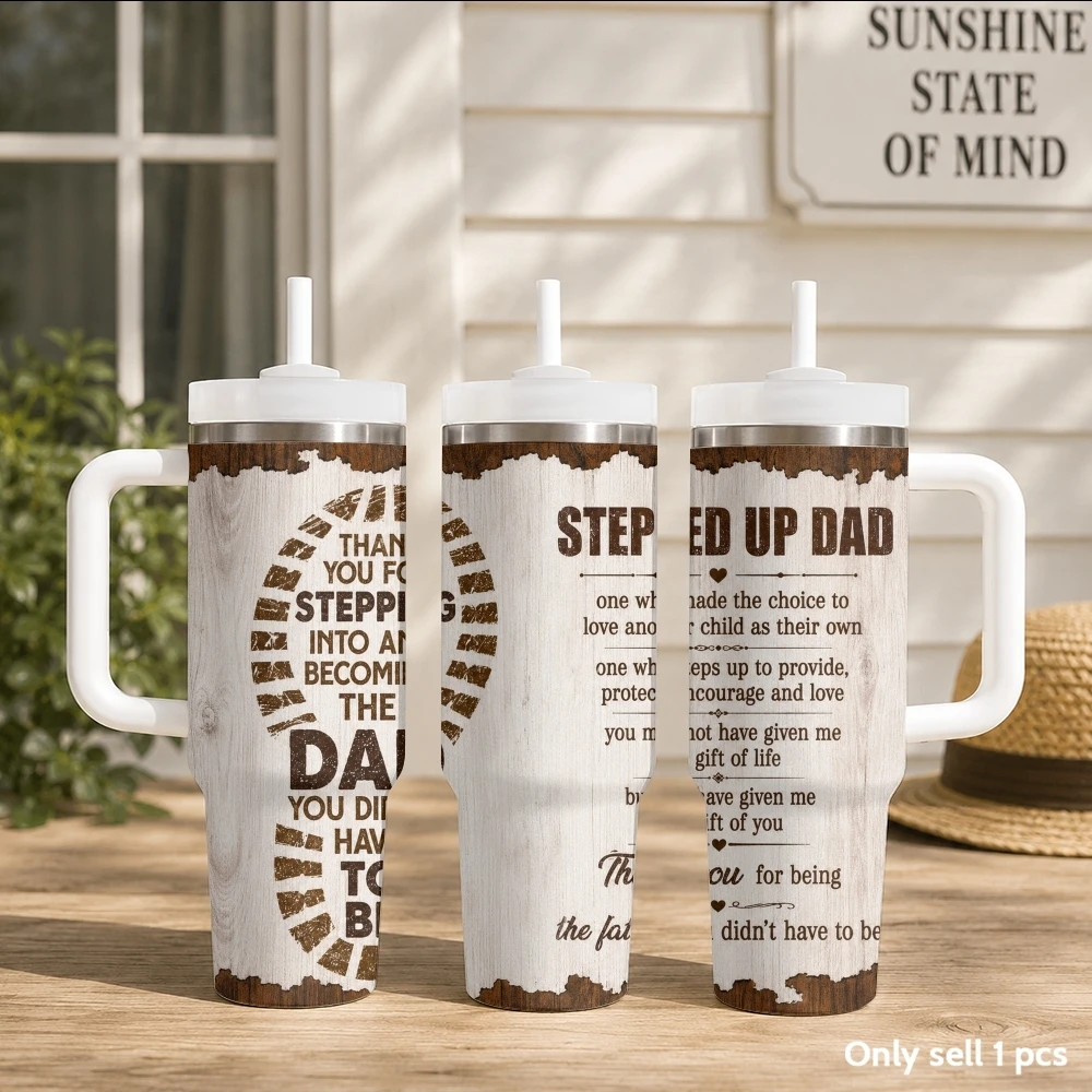 Father by Heart Vacuum Flasks 40oz Portable Stainless Steel Tumbler with Handle Straw Double Wall Vacuum Insulated Leakproof Mug
Father by Heart Vacuum Flasks 40oz Portable Stainless Steel Tumbler with Handle Straw Double Wall Vacuum Insulated Leakproof Mug