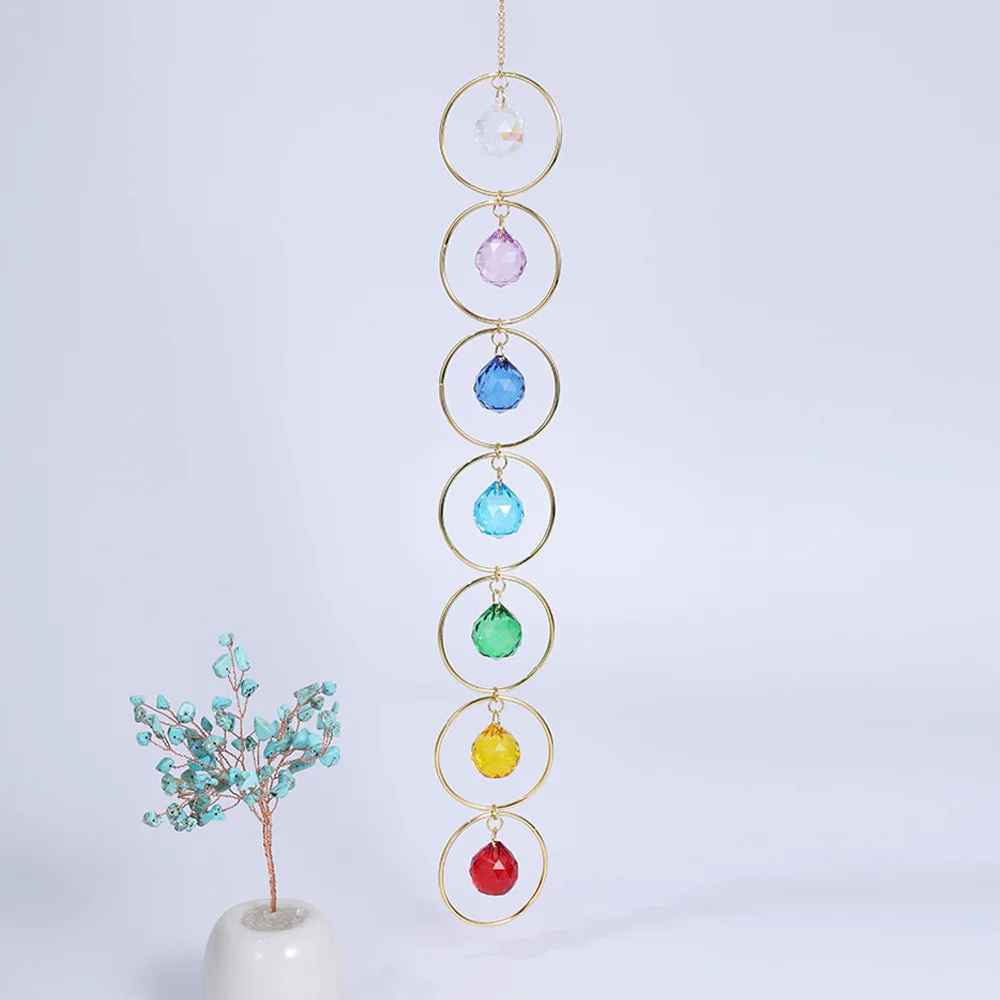 Colorful Crystal Ring Pendant Home Living Room Wall Decoration Wind Chime Pendant Crystal Energy Stone Sun Catcher
Colorful Crystal Ring Pendant Home Living Room Wall Decoration Wind Chime Pendant Crystal Energy Stone Sun Catcher