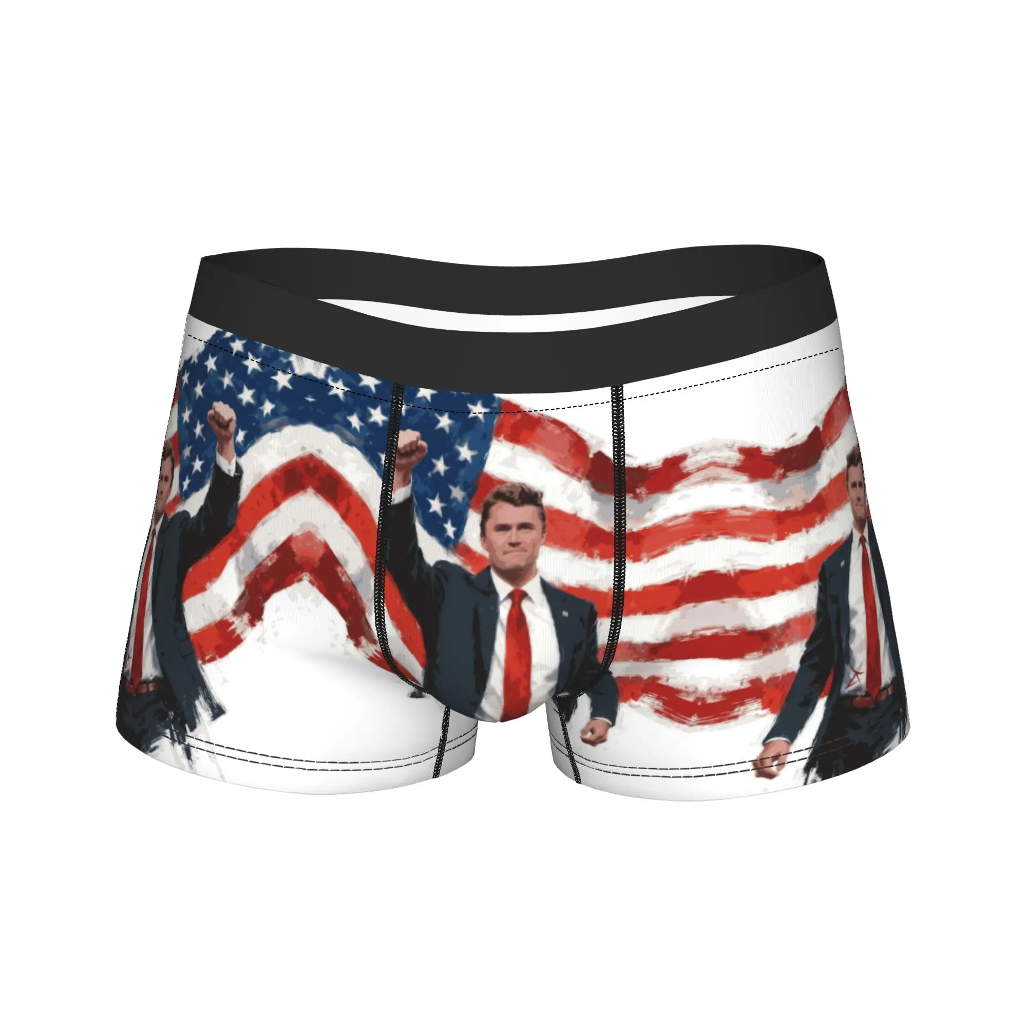 Charlie Kirk American Flag Portrait Underwear Comfortable Underpants Print Shorts Briefs For Males 3D Pouch Oversize Boxershorts
Charlie Kirk American Flag Portrait Underwear Comfortable Underpants Print Shorts Briefs For Males 3D Pouch Oversize Boxershorts