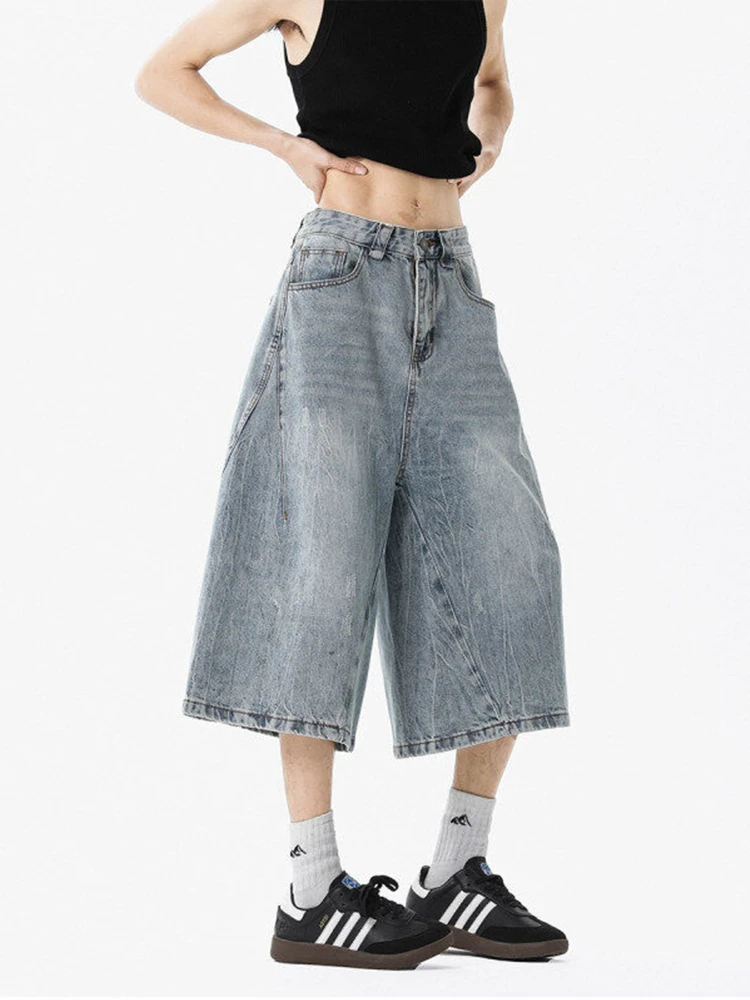 Мужские винтажные джинсы Waed 7/8: повседневные, свободные, широкие штанины, прямой крой, американский стиль, износостойкие, летние
Мужские винтажные джинсы Waed 7/8: повседневные, свободные, широкие штанины, прямой крой, американский стиль, износостойкие, летние