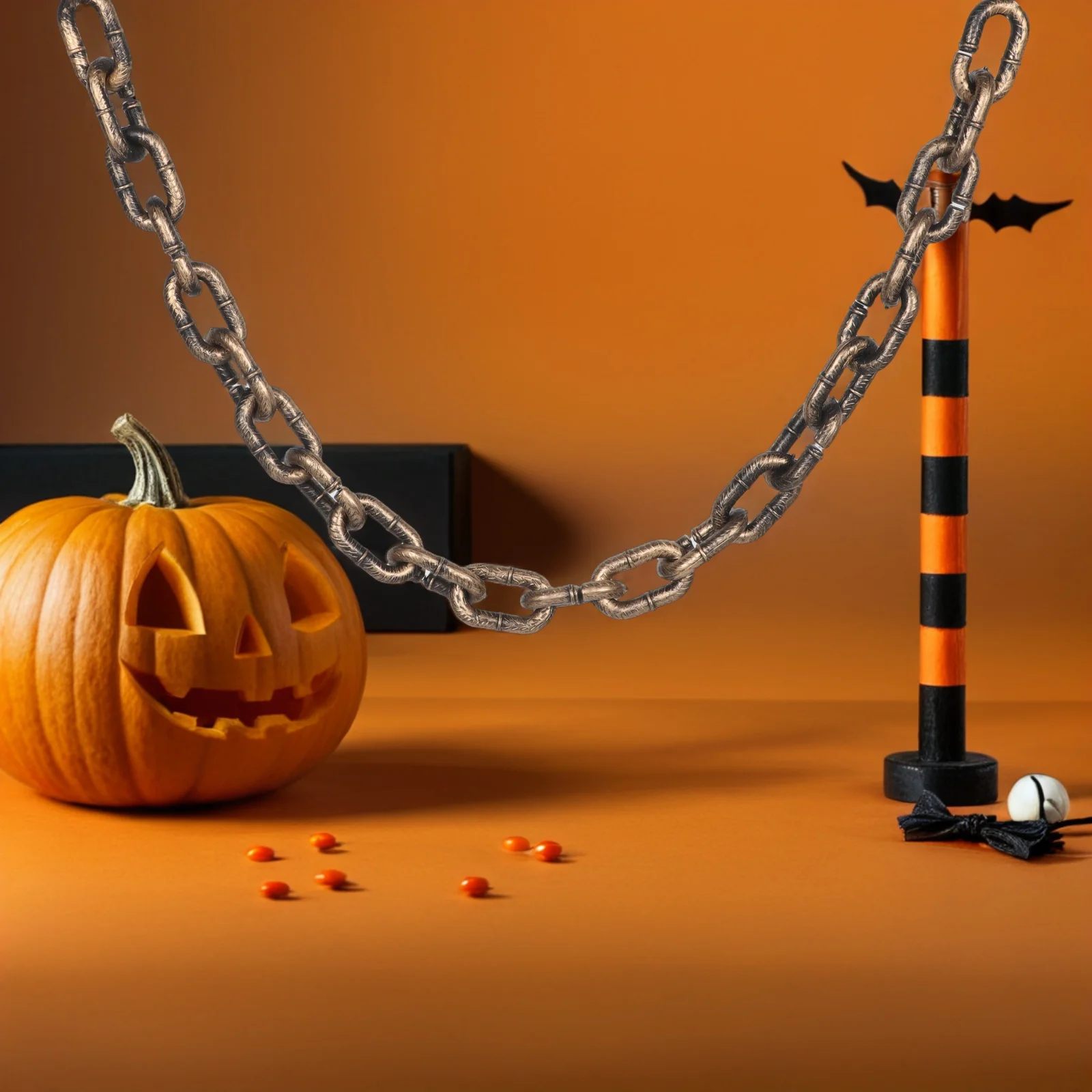 Набор из 3 реалистичных пластиковых цепей под железо для декораций на Хэллоуин, костюмов для косплея и страшных вечеринок в стиле «Мистери Хаус»
Набор из 3 реалистичных пластиковых цепей под железо для декораций на Хэллоуин, костюмов для косплея и страшных вечеринок в стиле «Мистери Хаус»