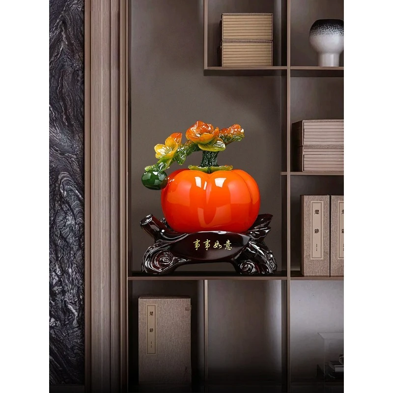 Everything goes well persimmon ornament living room entrance office desktop Chinese decoration
Everything goes well persimmon ornament living room entrance office desktop Chinese decoration