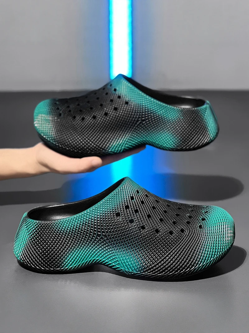 3D Printed Hole Hole Sandals Men's Summer 2026 New Heightening Wear-resistant Anti-slip Sports Men's Beach Head Cover Slippers
3D Printed Hole Hole Sandals Men's Summer 2026 New Heightening Wear-resistant Anti-slip Sports Men's Beach Head Cover Slippers