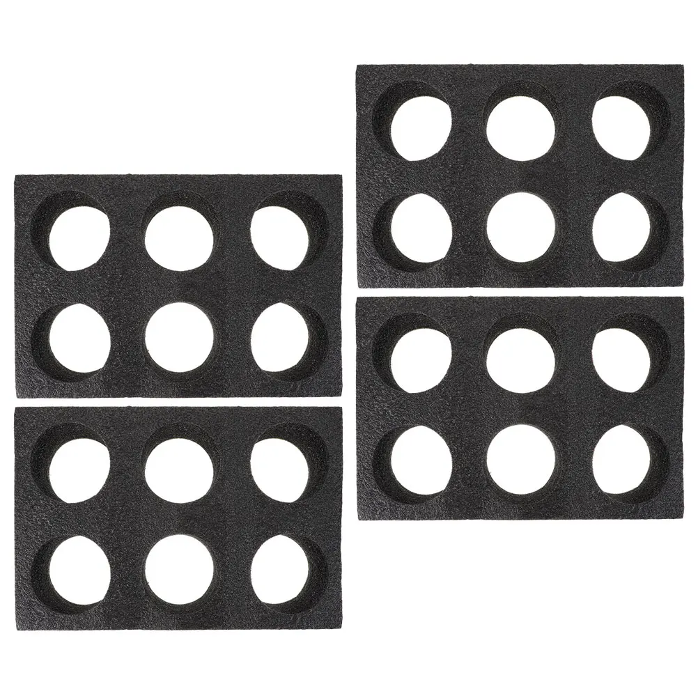 4pcs Cup Holder Black 6 Holes Drink Carrier Tray Coffee Mug Beverages Pearl Cotton Thickened Suitable for Shop
4pcs Cup Holder Black 6 Holes Drink Carrier Tray Coffee Mug Beverages Pearl Cotton Thickened Suitable for Shop