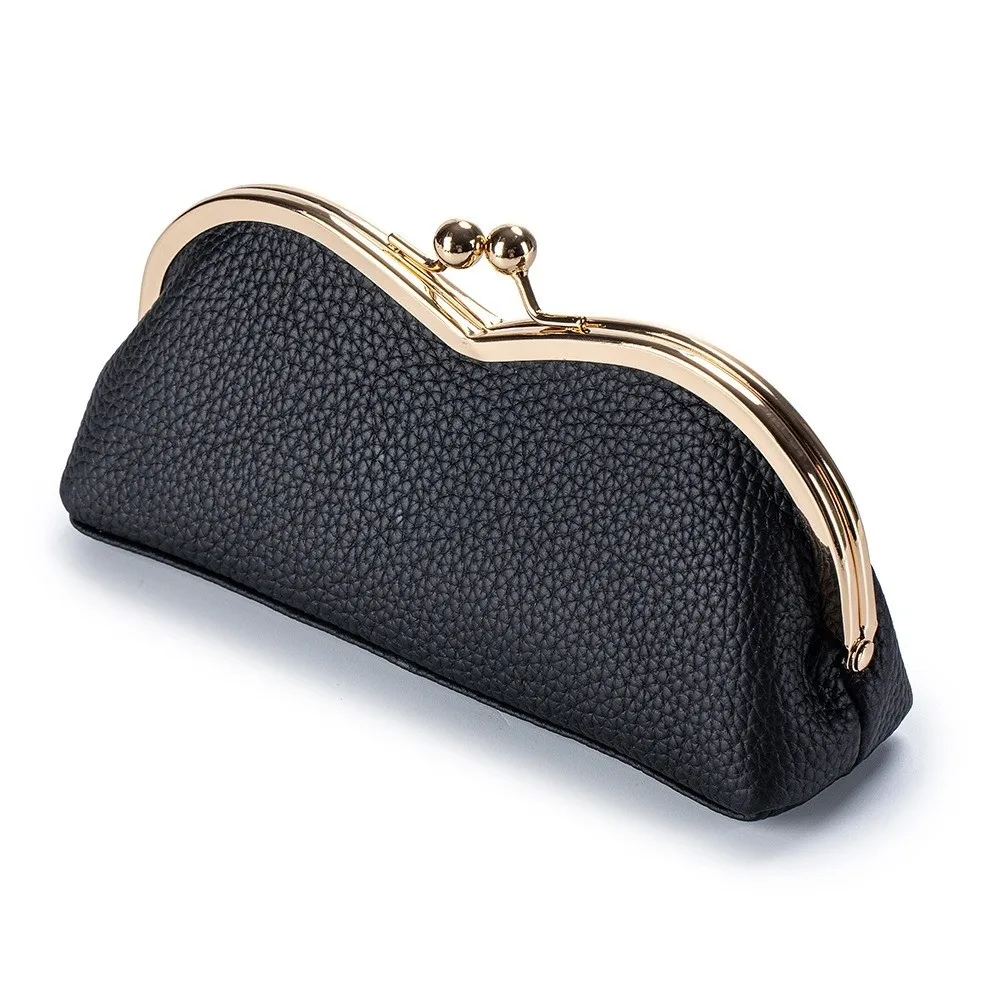 Creative Leather Kiss Lock Eyeglass Case Solid Color Portable Eyeglasses Pouch Soft Sunglasses Case for Women
Creative Leather Kiss Lock Eyeglass Case Solid Color Portable Eyeglasses Pouch Soft Sunglasses Case for Women